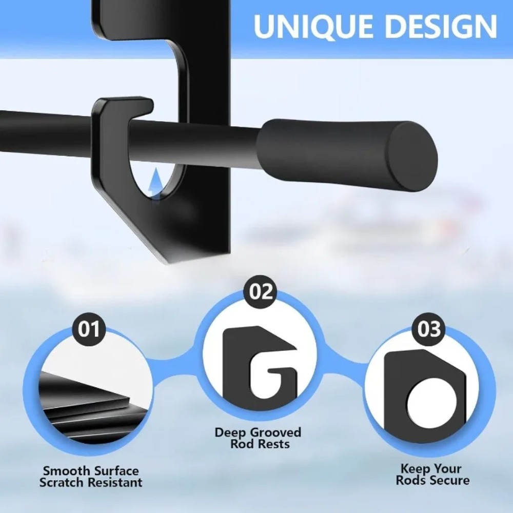 Suporte de parede para vara de - Fishing Rod Rack avaliação e preço