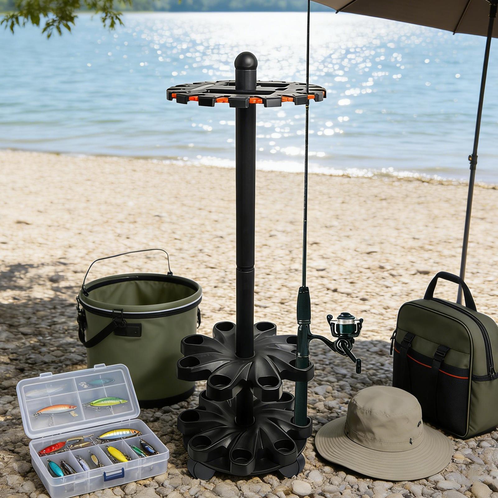 Suporte Vertical para Varas de - Fishing Rod Travel avaliação e preço
