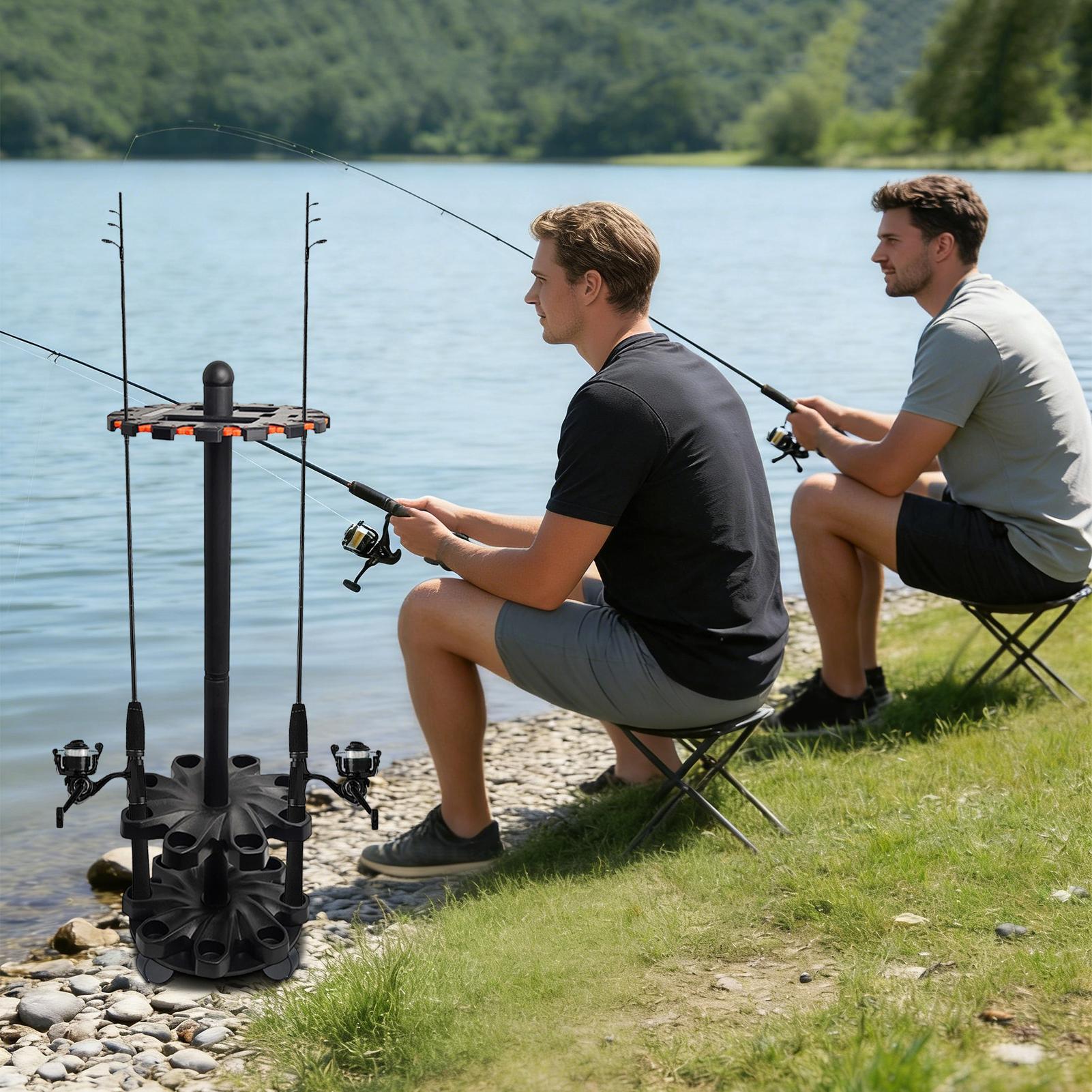 Suporte Vertical para Varas de - Fishing Rod Travel avaliação e preço