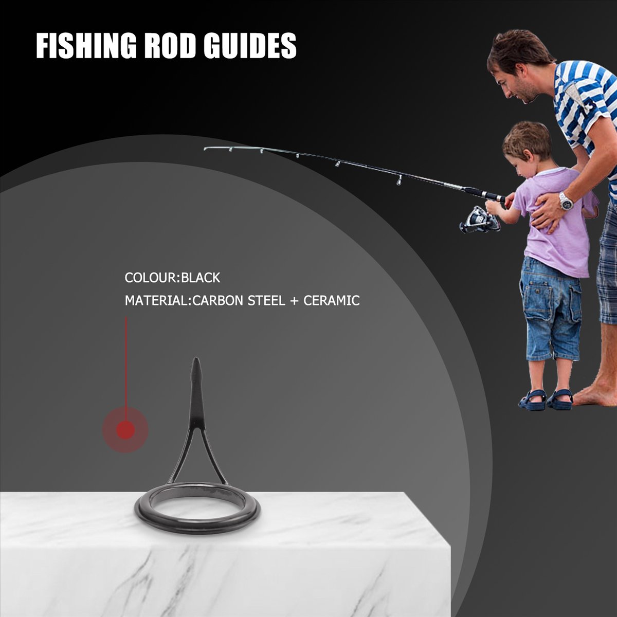 L79A 8 Peças/Conjunto de Guias - Fishing Rod Repair Kit avaliação e preço