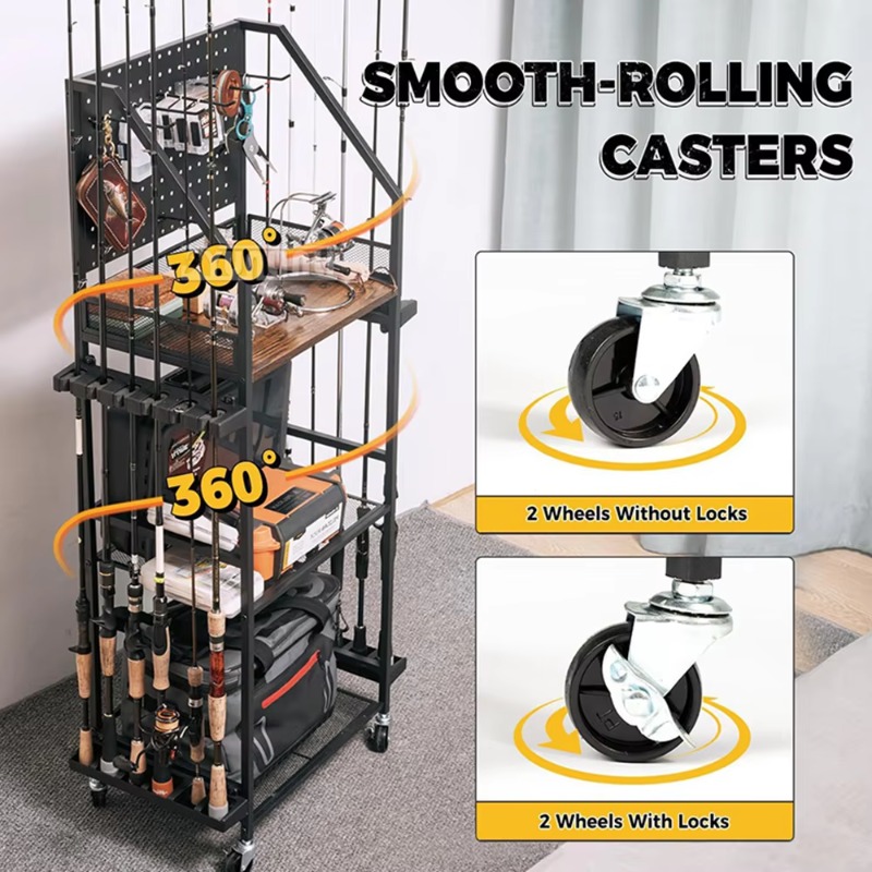 Prateleira para guardar equipa - Fishing Rod Rack avaliação e preço